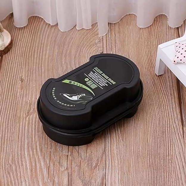 Shoes Wax Polish Double-Sided Shine Sponge Shoe Cleaner, Quick Cleaning Leather Shoes Cleaner Leather Polishing Waterless Liquid Wax Shoe Polishing.