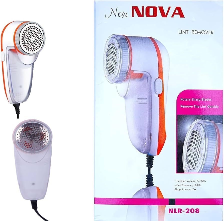 NOVA Electric Lint Remover & Sweater Hairball Shaver – Fabric & Clothes Cleaner