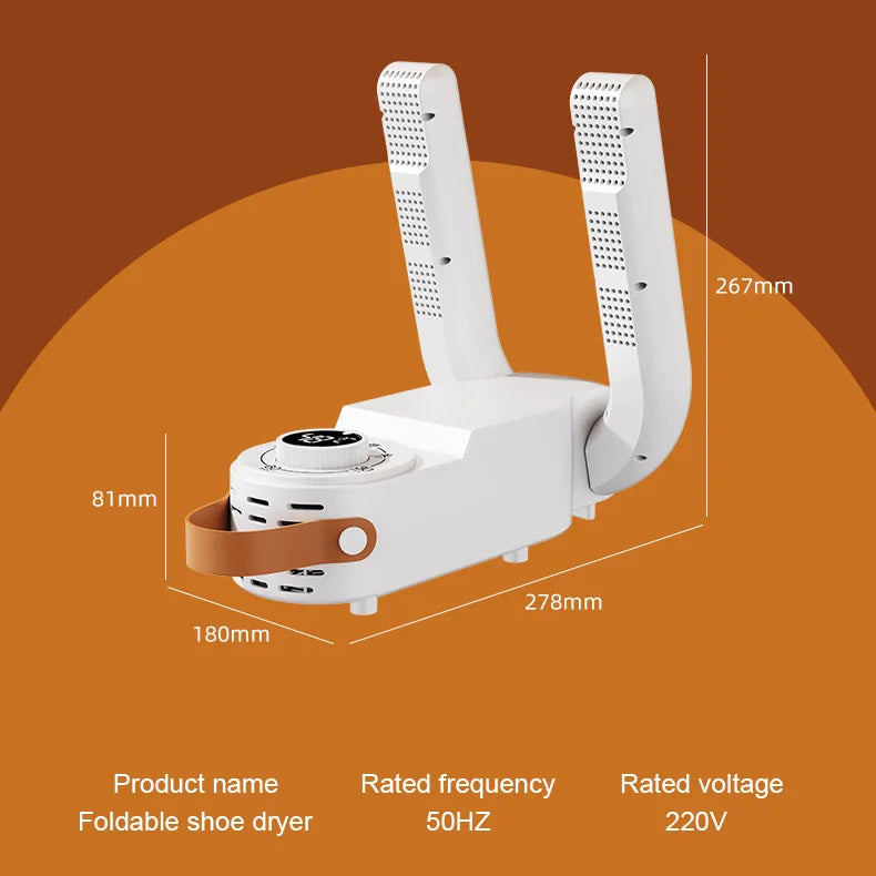 Electric Shoe Dryer & Deodorizer | Fast Drying for Wet Shoes | Portable Footwear Dryer