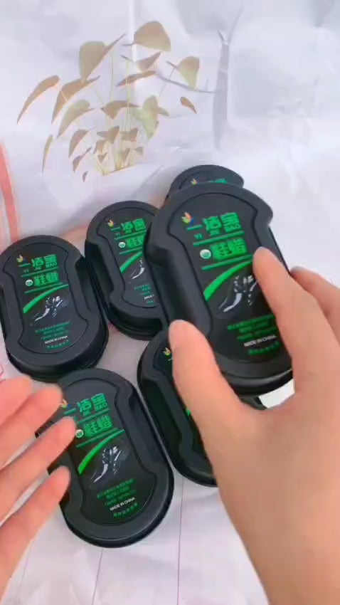 Shoes Wax Polish Double-Sided Shine Sponge Shoe Cleaner, Quick Cleaning Leather Shoes Cleaner Leather Polishing Waterless Liquid Wax Shoe Polishing.