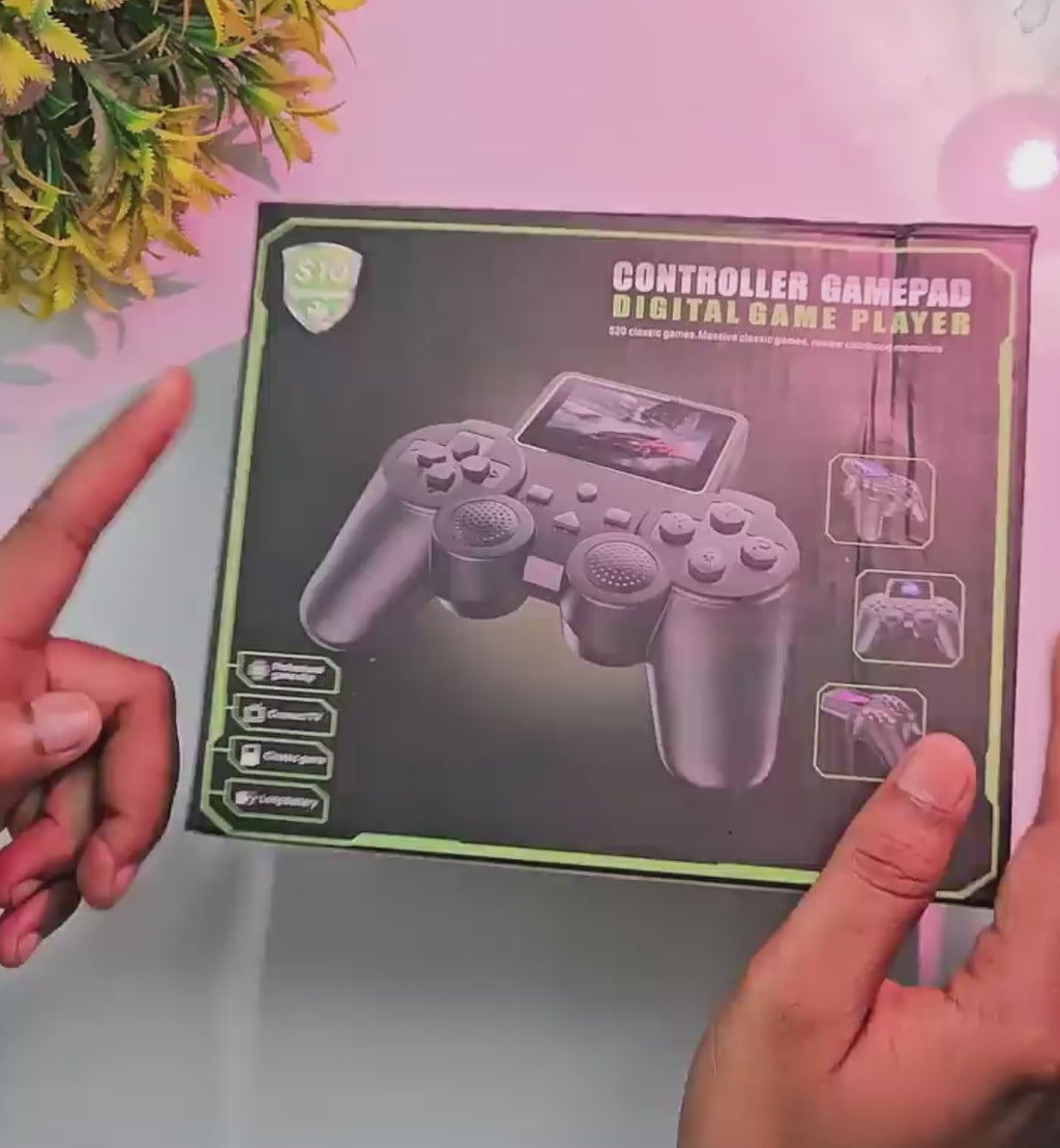 DXP S10 Handheld Game Console for Kids 520 Retro Video Games Classic Rechargeable Console with TV Support Kids Video Game Set Pocket Gamer Experience Includes Mario Game